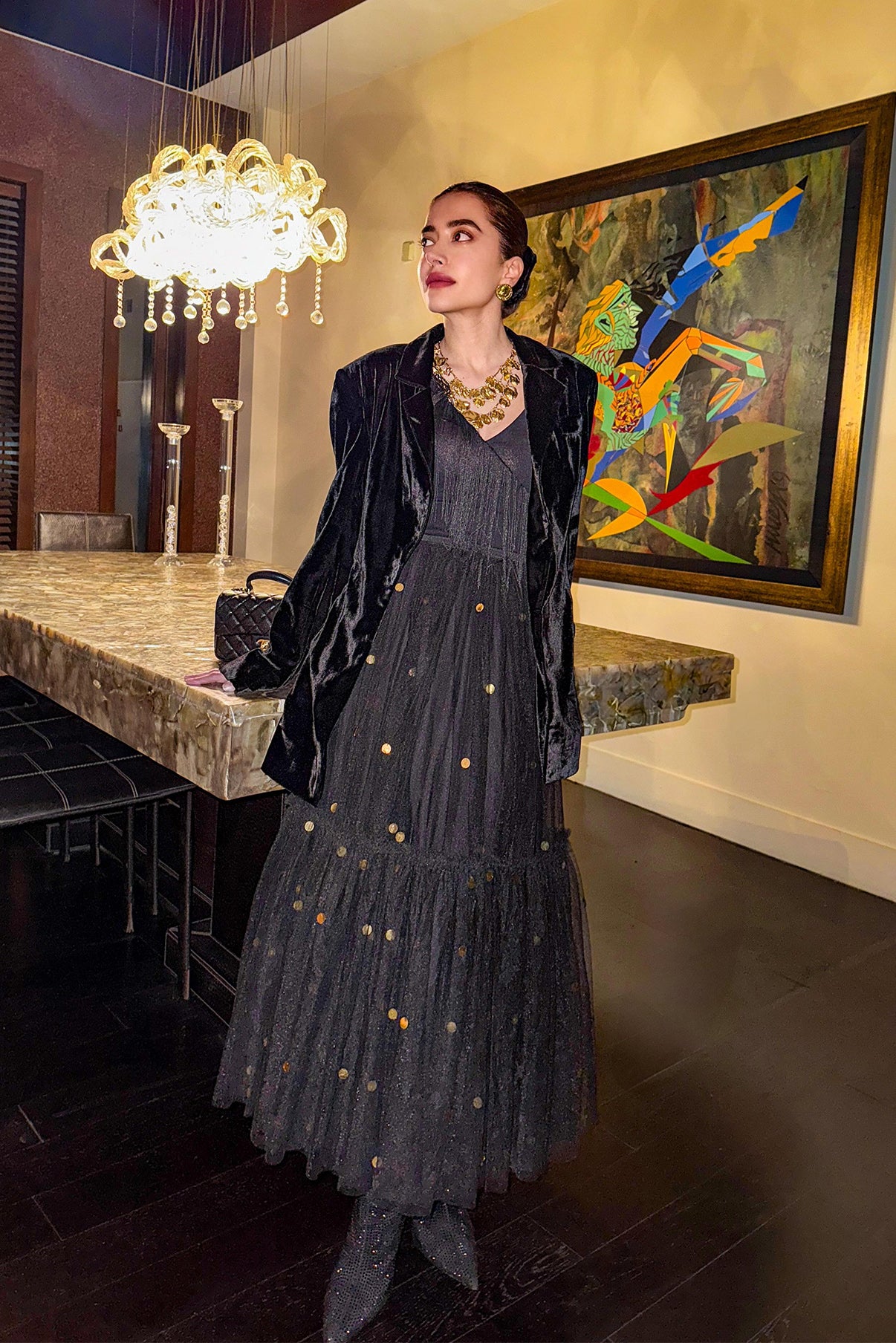 Komal Kapoor in Tess Blazer and Skirt Co-ord Set