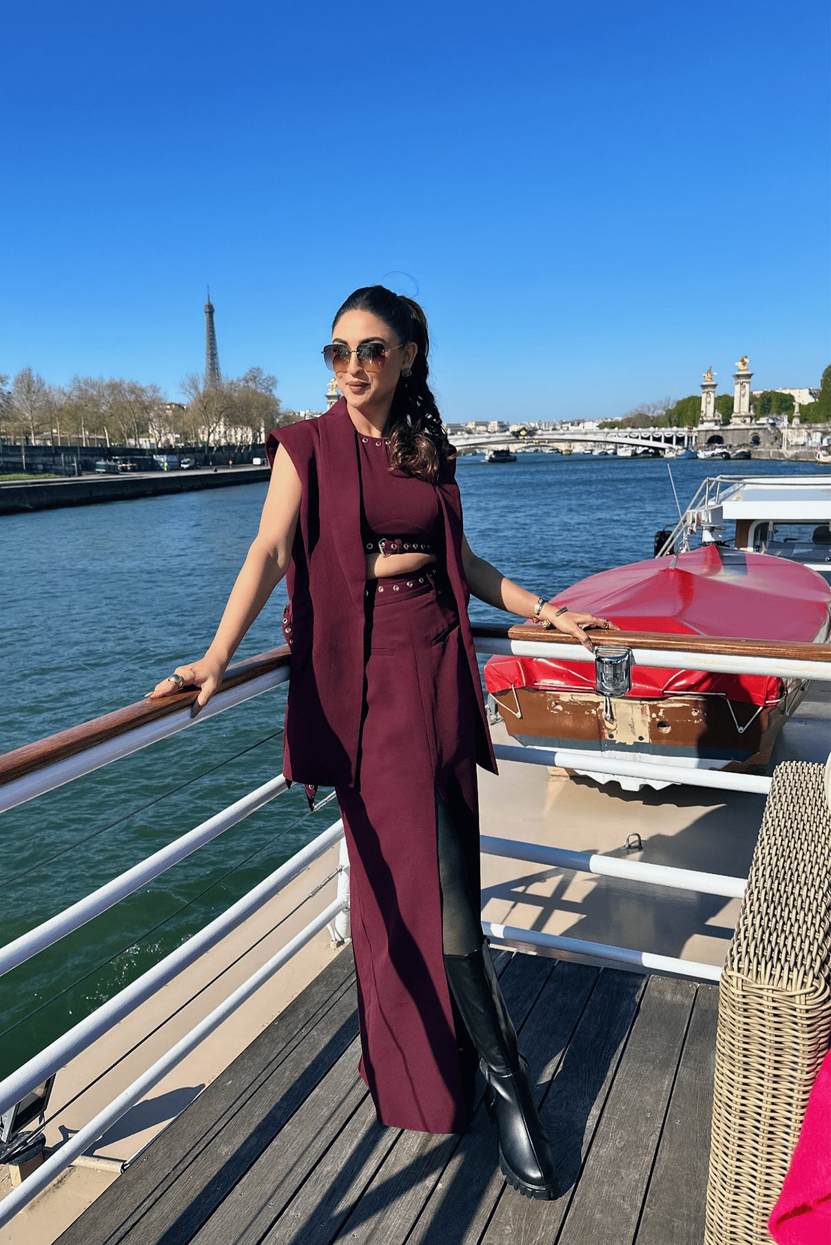 Krystal D'souza in Paula Blazer Set