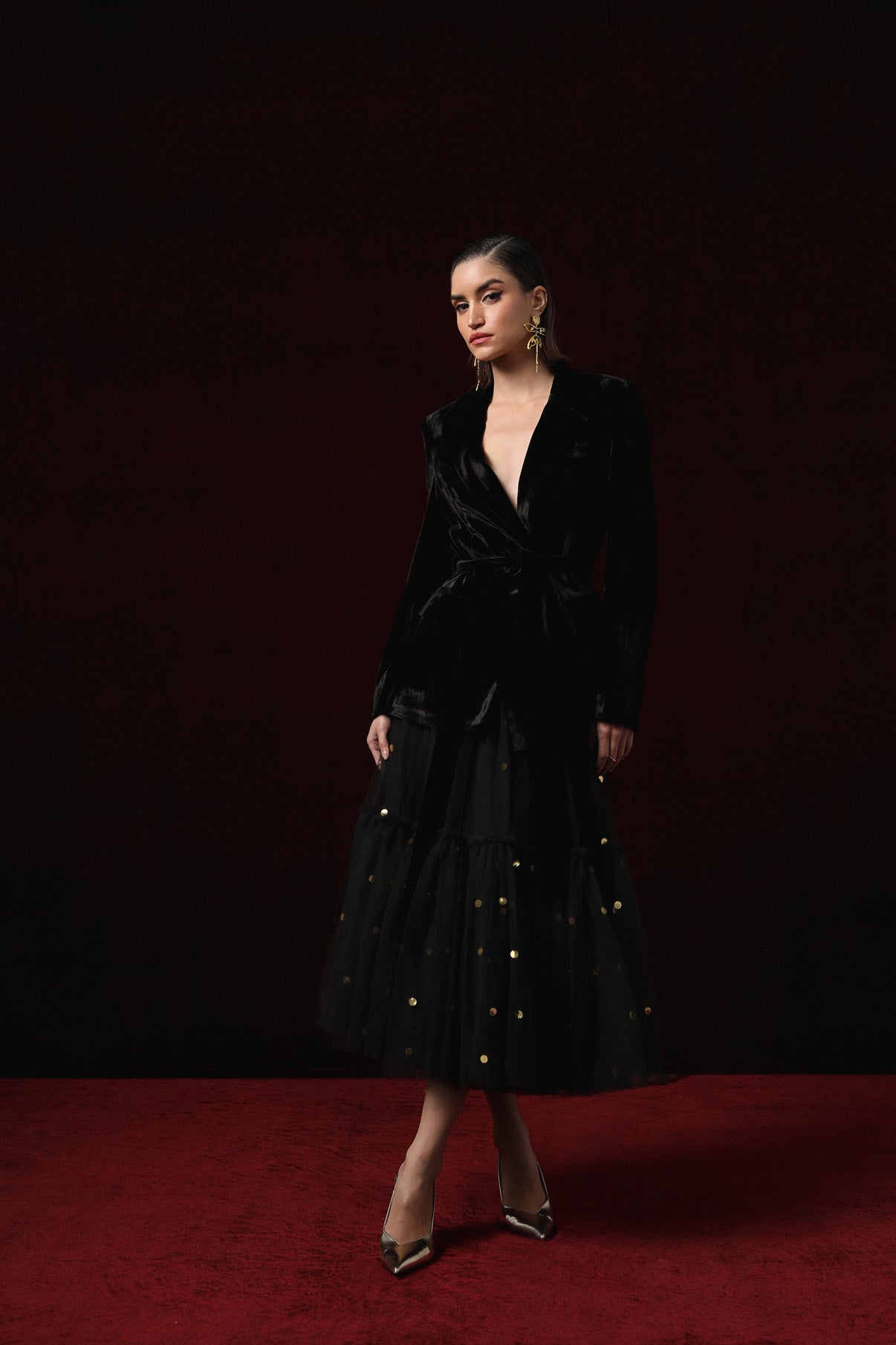 Komal Kapoor in Tess Blazer and Skirt Co-ord Set