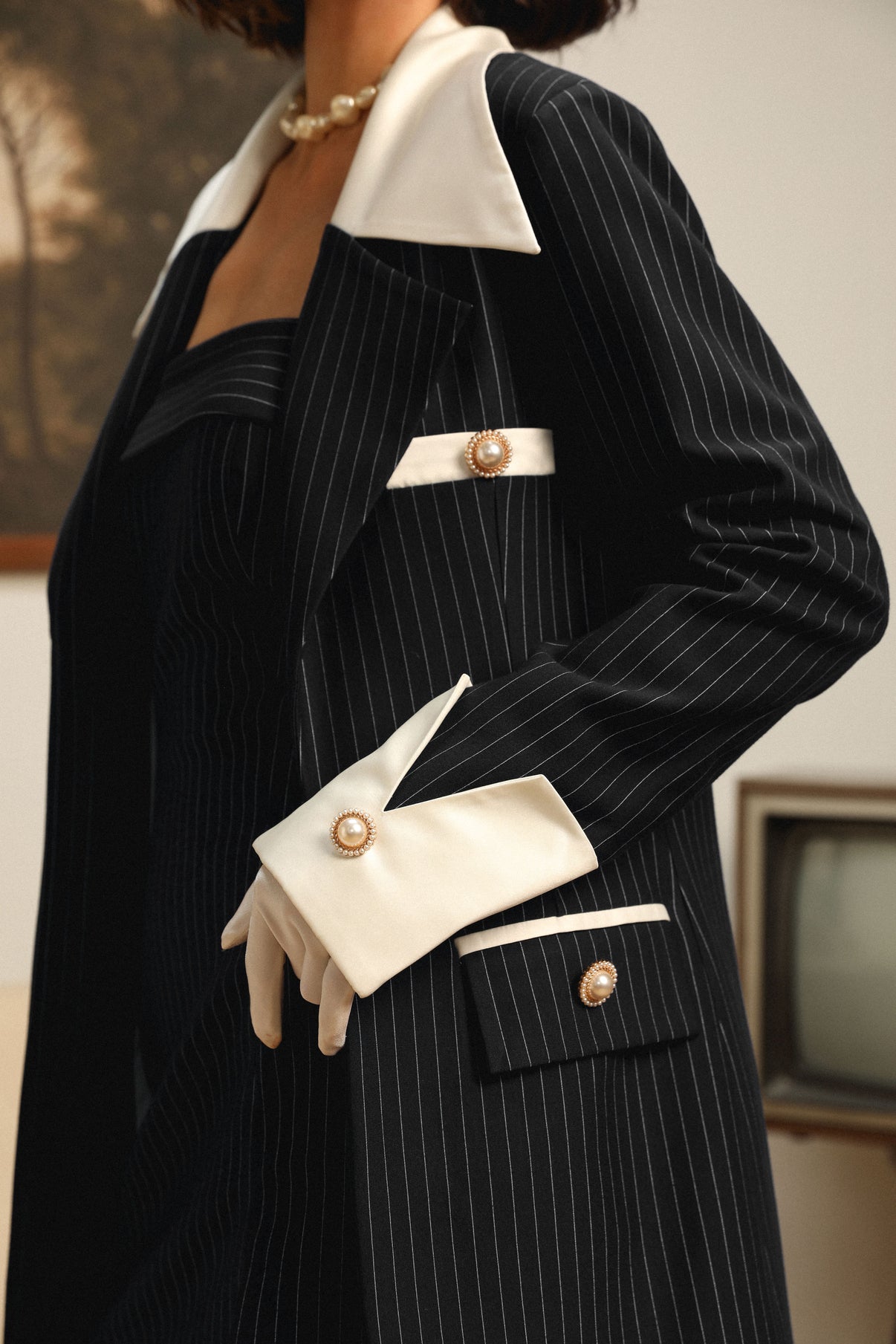 Elise Black Blazer