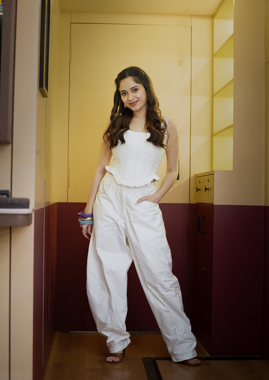 Jannat Zubair in Ecru Set