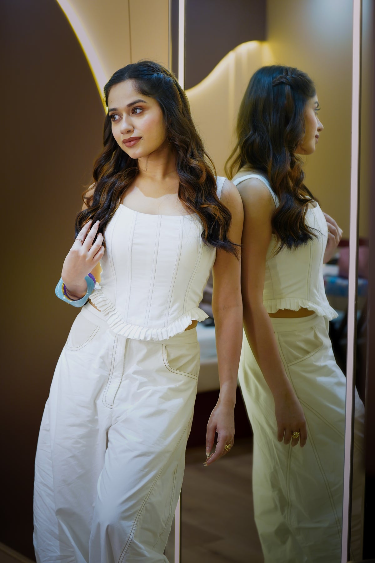 Jannat Zubair in Ecru Set